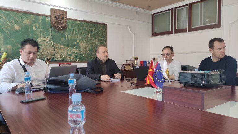 Team meeting in Municipality of Struga