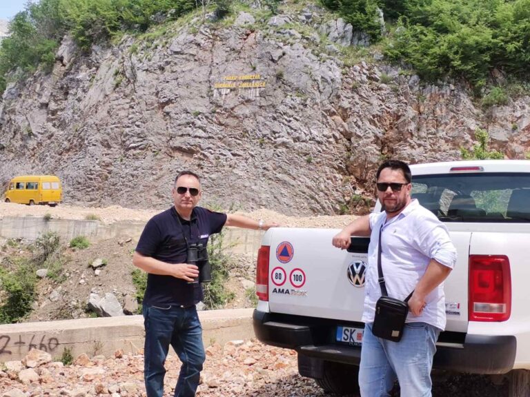 Project team on research mission in Shebenik, Albania
