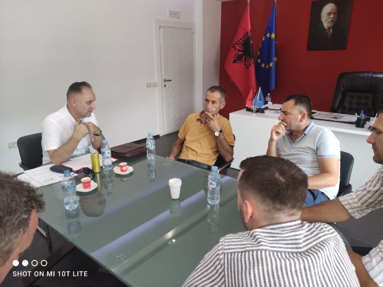 Meeting with mayor of Librazhd